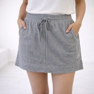 Fabletics‎ Gray Sweat Skirt – Drawstring Waist Athleisure Women's Size M